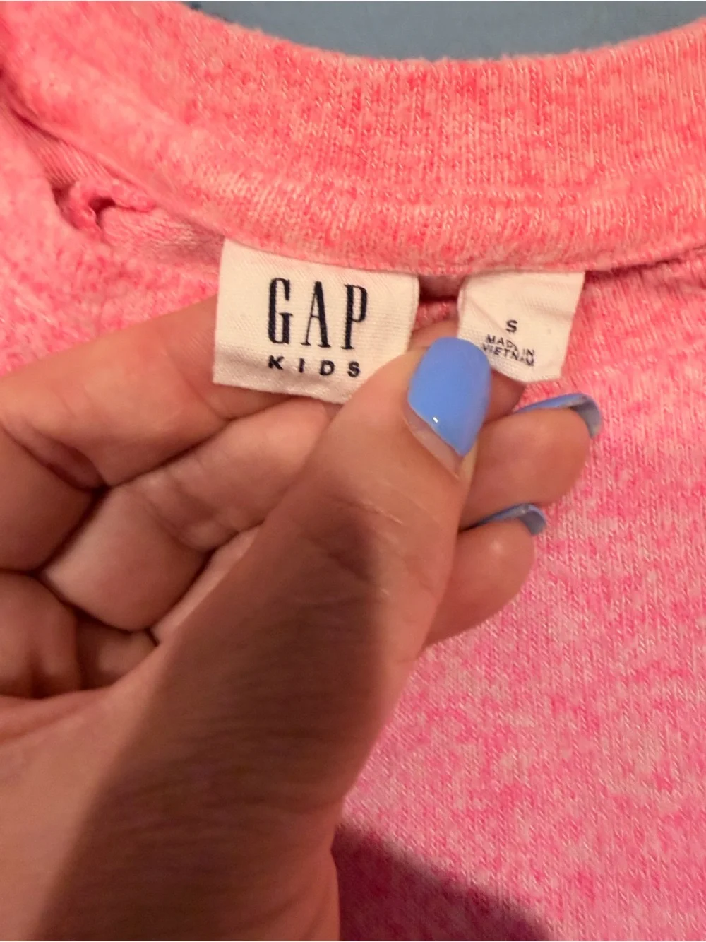 GAP Girls' Long-Sleeve Crewneck Top - Heather Pink